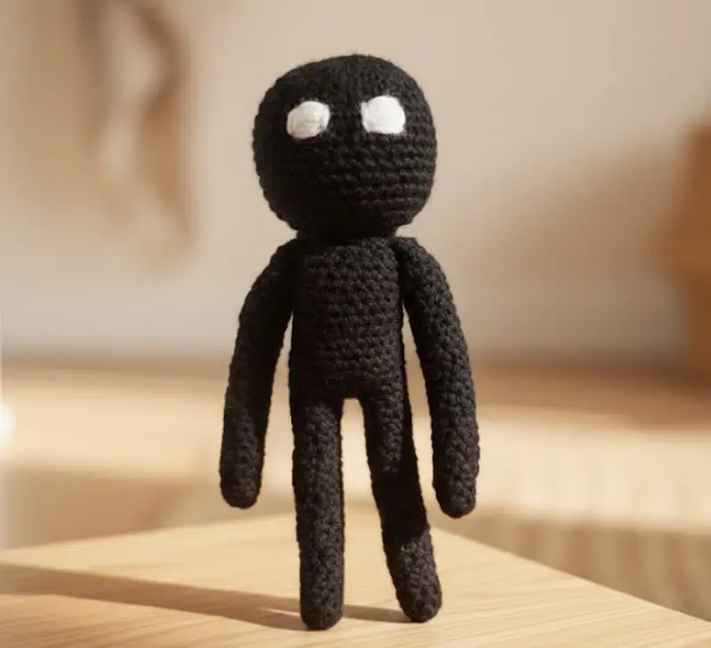 Complimentary Intermediate crochet pattern: Enderman Minecraft Character Amigurumi Pattern - Simple to follow guide