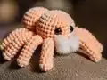 Low Sew Spider Amigurumi Pattern step 1 - construction progress