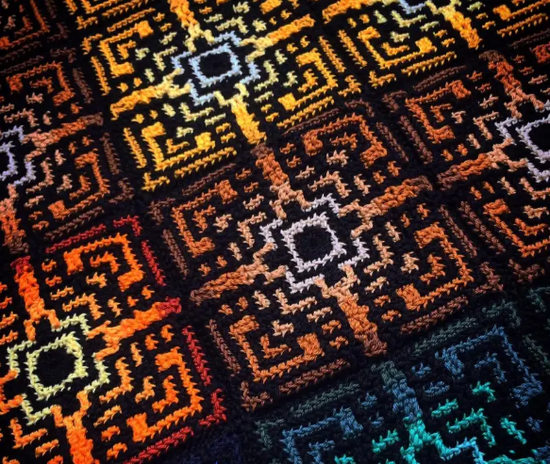 Complimentary Advanced crochet pattern: Medina Mosaic Blanket Crochet Pattern - Simple to follow guide