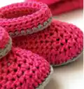 Baby Shoes Ivelle Crochet Pattern step 2 - assembly progress