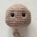 Little Bull Amigurumi Pattern step 3 - details and accessories