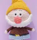 Seven Dwarfs Amigurumi Pattern step 3 - details and accessories