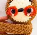Sam and Pierre Sloths Amigurumi Pattern step 4 - final assembly and finishing