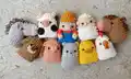 Farm Finger Puppet Set Amigurumi Pattern step 1 - construction progress