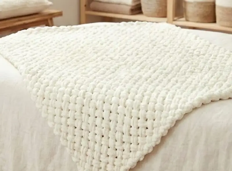 Complimentary Intermediate crochet pattern: EZ Criss-Cross Baby Blanket Pattern - Simple to follow guide