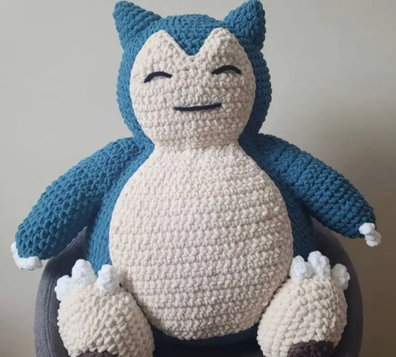 Complimentary Advanced crochet pattern: Giant Snorlax Amigurumi Pattern - Simple to follow guide