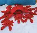 Crab Memory Game Amigurumi Pattern step 3 - details and accessories