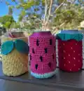 Fruit Snack Coozie Pack Pattern step 3 - details and accessories