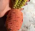 Bunny-Carrot Amigurumi Pattern step 2 - assembly progress