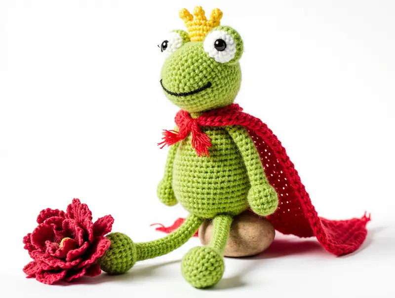 Complimentary Intermediate crochet pattern: Frog Prince Amigurumi Pattern - Simple to follow guide