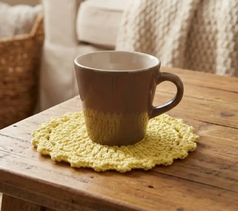 Complimentary Beginner Friendly crochet pattern: Easy Crochet Coasters Pattern - Simple to follow guide