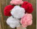 Crochet Rose Flower Pattern step 3 - details and accessories