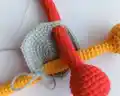 SpaceBall Fidget Toy Amigurumi Pattern step 3 - details and accessories