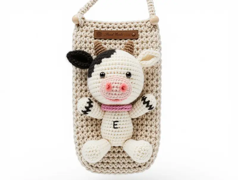 Complimentary Intermediate crochet pattern: Dog Phone Pouch Amigurumi Pattern - Simple to follow guide
