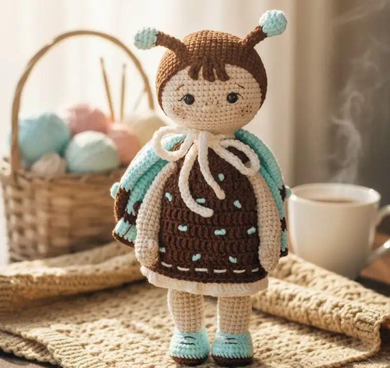 Complimentary Intermediate crochet pattern: Butterfly Cute Amigurumi Pattern - Simple to follow guide