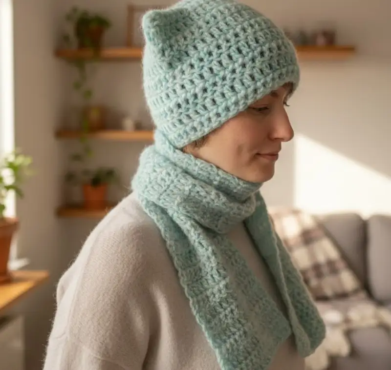 Complimentary Beginner Friendly crochet pattern: Kitty Scarf Crochet Pattern - Simple to follow guide