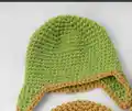 Crochet Hatimals Dinosaur Hat Pattern step 2 - assembly progress