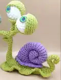 Adorable Snail Lizzie Amigurumi Pattern step 3 - details and accessories