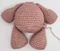 Pino Baby Rhino Amigurumi Pattern step 2 - assembly progress