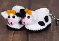 Adorable Cow Baby Booties Crochet Pattern step 3 - details and accessories
