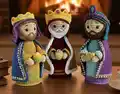 Three Wise Men Amigurumi Pattern step 1 - construction progress