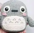 Totoro Lamp Little Companion Amigurumi Pattern step 4 - final assembly and finishing