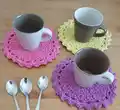 Easy Crochet Coasters Pattern step 3 - details and accessories