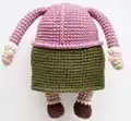 Grandma with Dachshund Amigurumi Pattern step 4 - final assembly and finishing