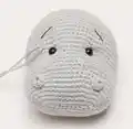 Bepo the Little Hippo Amigurumi Pattern step 3 - details and accessories