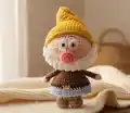 Seven Dwarfs Amigurumi Pattern step 1 - construction progress