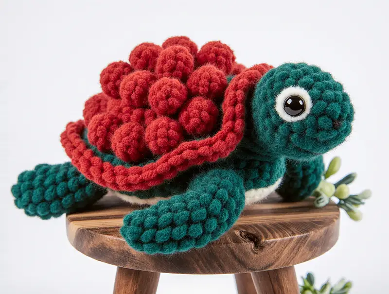 Complimentary Intermediate crochet pattern: Rose Turtle Amigurumi Pattern - Simple to follow guide