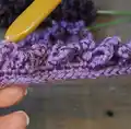 Lavender Plant Crochet Pattern step 4 - final assembly and finishing