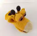 Giraffe Hand Puppet Crochet Pattern step 3 - details and accessories
