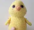 Feather Locklear the Chick Amigurumi Pattern step 3 - details and accessories