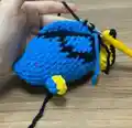 Blue Tang Fish (Dory) Amigurumi Pattern step 4 - final assembly and finishing