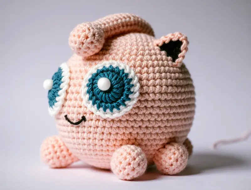 Complimentary Intermediate crochet pattern: Jigglypuff Amigurumi Pattern - Simple to follow guide