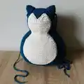 Giant Snorlax Amigurumi Pattern step 2 - assembly progress