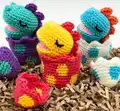 Baby Dinosaur Hatching Eggs Amigurumi Pattern step 3 - details and accessories