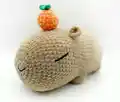 Capybara Amigurumi Pattern step 3 - details and accessories