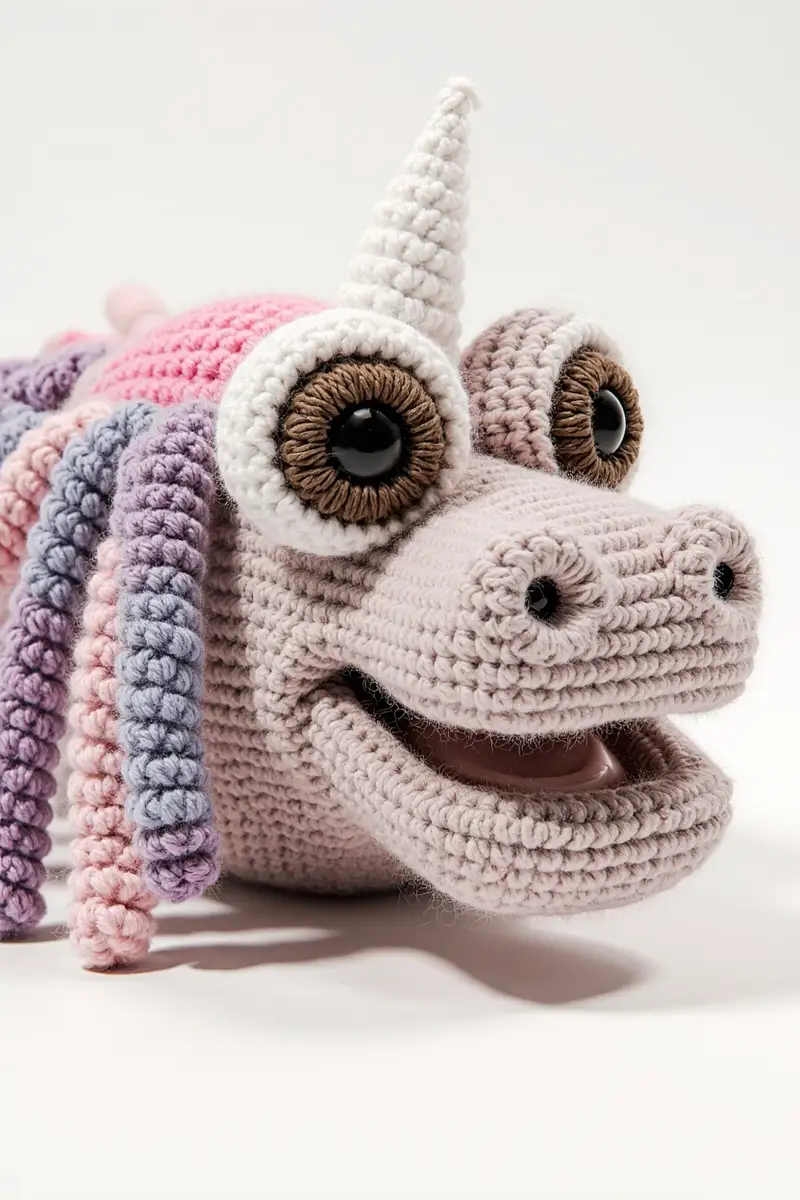 Complimentary Intermediate crochet pattern: Unicorn Hand Puppet Pattern - Simple to follow guide