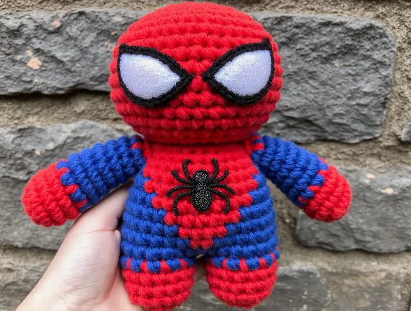 Complimentary Intermediate crochet pattern: Spider-Man Amigurumi Pattern - Simple to follow guide