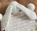 Boho Bunny Lovey Amigurumi Pattern step 3 - details and accessories