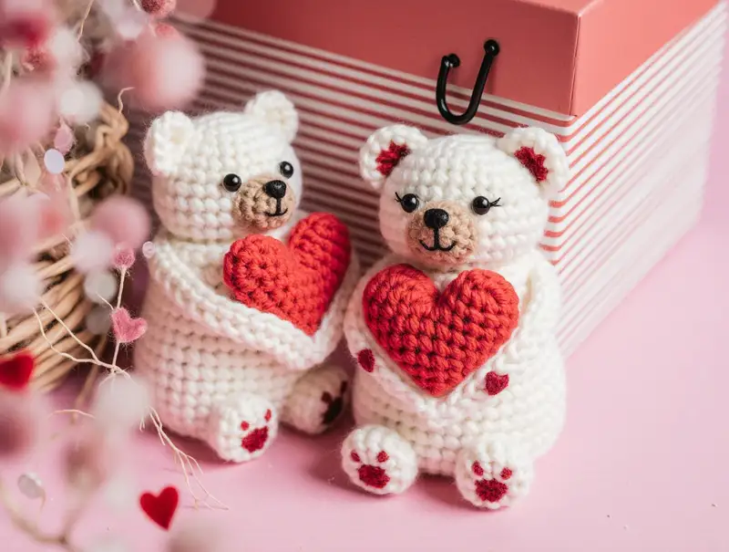 Complimentary Advanced crochet pattern: Valentine's Teddy Bear Amigurumi Pattern - Simple to follow guide