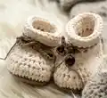 Baby Shoes Ivelle Crochet Pattern step 4 - final assembly and finishing