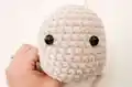 Herbie Hedgehog Amigurumi Pattern step 3 - details and accessories