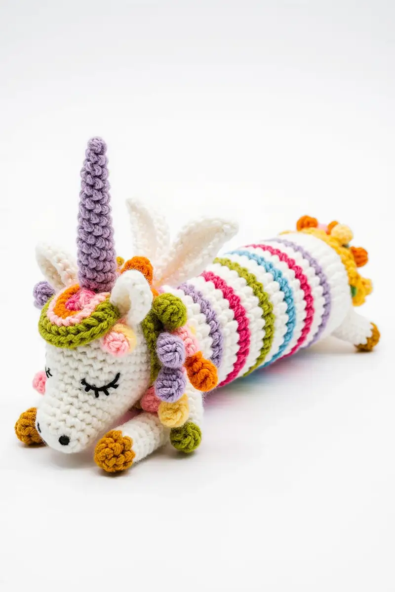 Complimentary Beginner Friendly crochet pattern: Unicorn Stacking Toy Amigurumi Pattern - Simple to follow guide