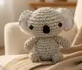 Mini Koala Amigurumi Pattern step 1 - construction progress