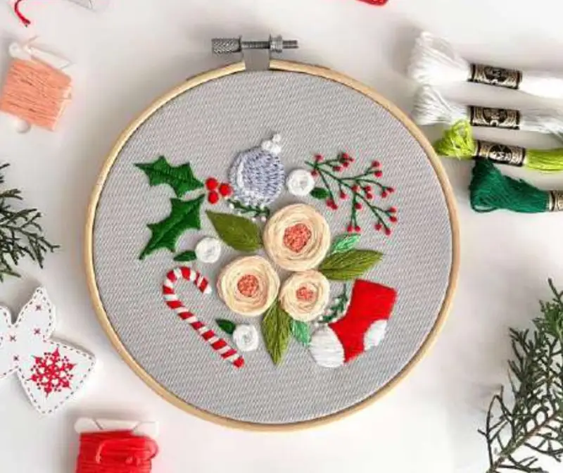 Complimentary Beginner Friendly crochet pattern: Christmas Ornament Embroidery Pattern - Simple to follow guide