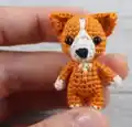 Mr. Fox and Tree Stump House Amigurumi Pattern step 2 - assembly progress