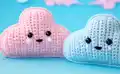 Claude the Cloud Amigurumi Pattern step 1 - construction progress
